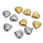 'NEW' BUBBLE HEART Charm | Gold & Silver