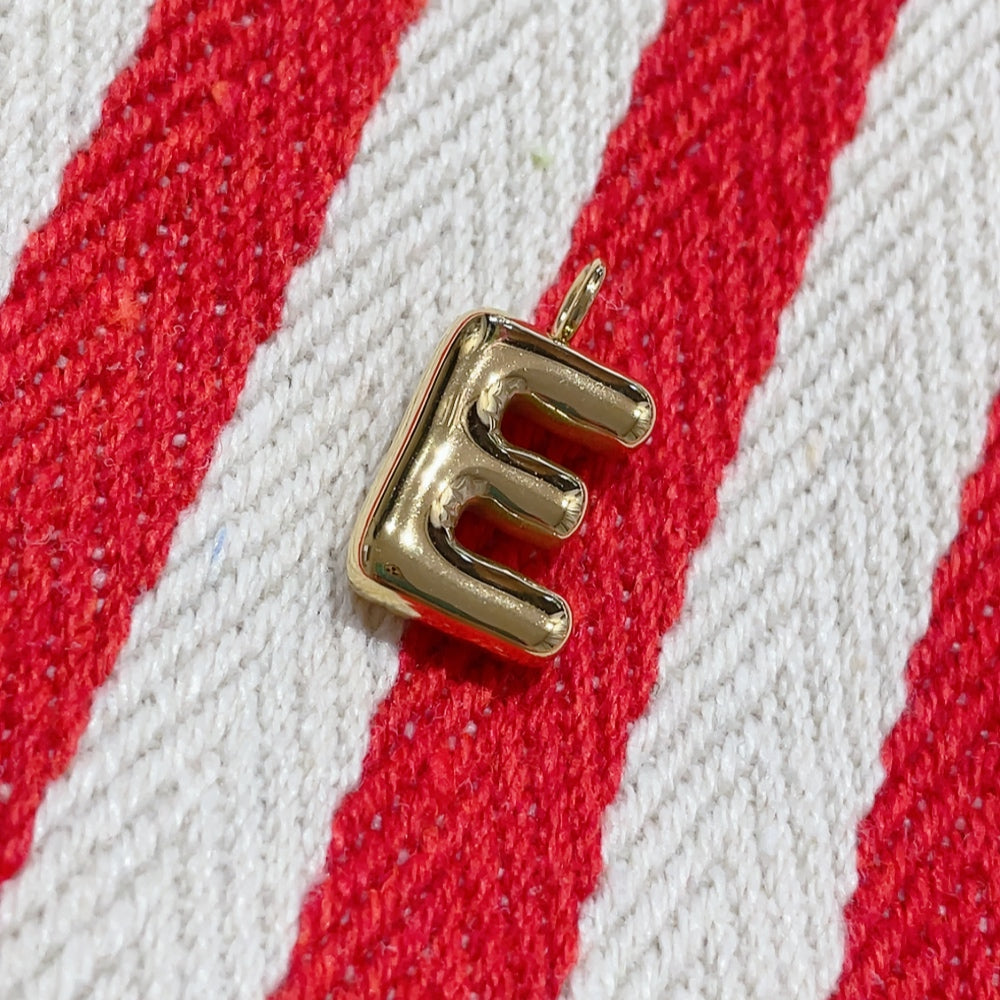 'NEW' A-Z INITIAL BUBBLE Charm | Gold & Silver