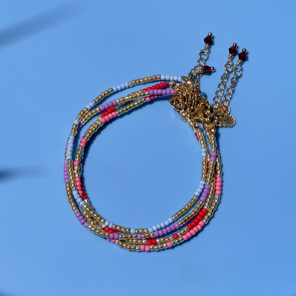 'NEW' AVA Beaded Bracelet | Gold