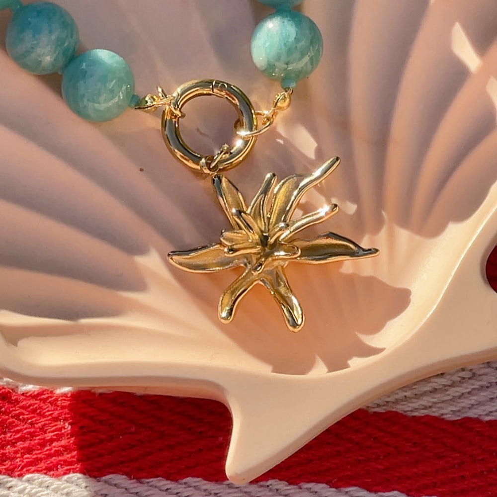 'NEW' IRIS FLOWER Charm | Gold & Silver