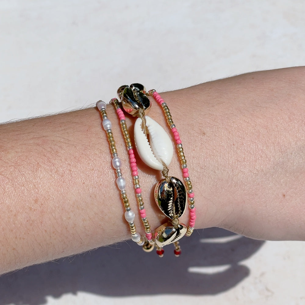 'NEW' AVA Beaded Bracelet | Gold