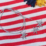 'NEW' IRIS FLOWER Charm | Gold & Silver