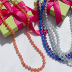 'NEW' ORANGE HAWAII CANDY POPPER Beaded Necklace | Gold