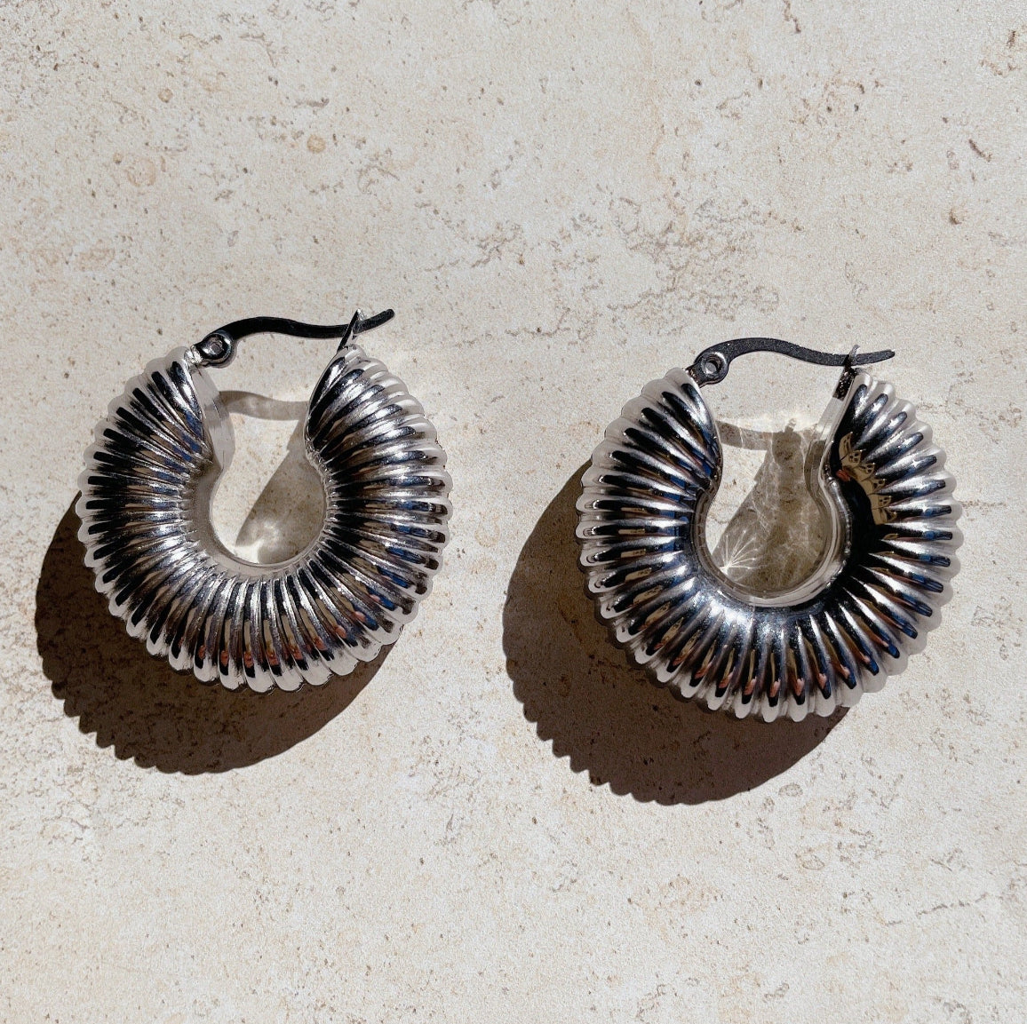 SANDUNE Hoops | Gold & Silver