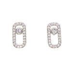 ZOE Encrusted Studs | Gold & Silver