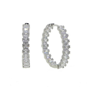 SOCIALITE Diamond Hoops | Gold & Silver