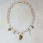 'NEW' BLAIRE Charm Necklace | Gold | 17"