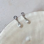 RIMINI Pearl Studs | Silver