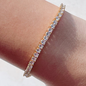 DAZZLING Tennis Bracelet | Gold