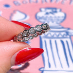 ALINA Heart Eternity Ring | Silver