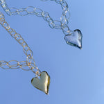 'NEW' CELINE Heart Necklace | Gold & Silver | 28"