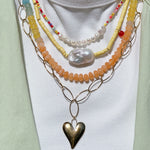 TROPIC CRUSH Beaded Gemstone Necklace | Gold | 21.5" | ONE OF A KIND