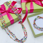 HAPPY DAYS Colorful Pearl Beaded Necklace