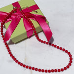 'NEW' PINK LOBSTER CANDY POPPER Beaded Necklace | Gold