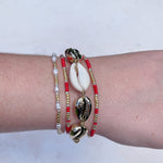 'NEW' AVA Beaded Bracelet | Gold