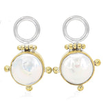 LOST Two-Tone Pearl Earrings | Sterling Silver/Gold
