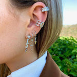 SIENNA Marquise Earring Cuff | Silver