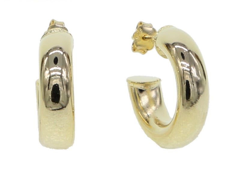 LOLA Chunky Medium Hoops | Gold & Silver