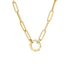 CHARIOT PAPERCLIP Charm Chain | Gold