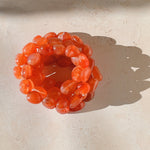 CHUNKY Orange Carnelian Crystal Bracelet