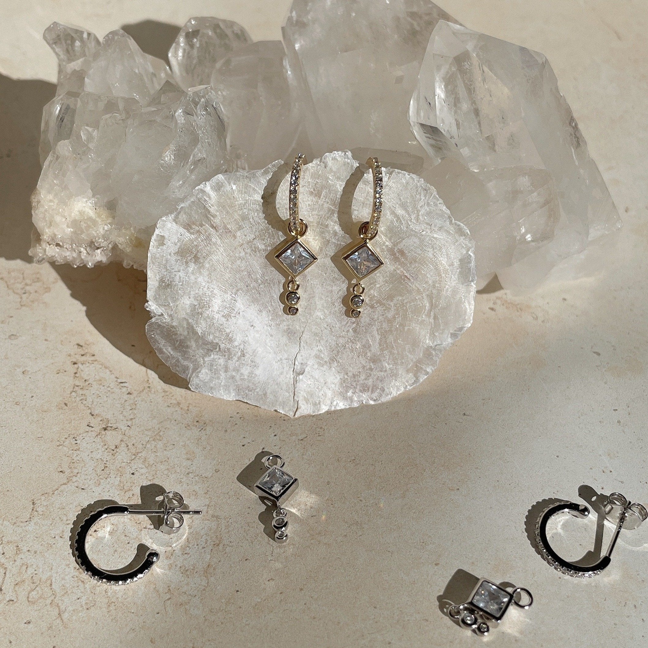 LUCINA Earrings (2 pairs in 1) | Sterling Silver
