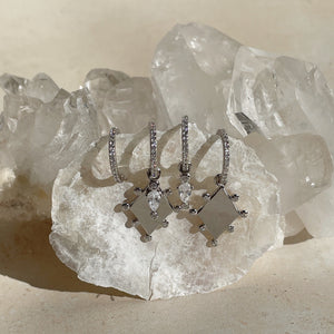 FREYA Interchangeable Earrings (4 pairs in 1) | Sterling Silver