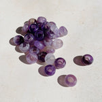 GEMSTONE DONUT RONDELLE Purple Amethyst Charm