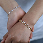 KIMMEY Marquise & Bezel Bracelet | Gold/Silver