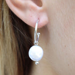 SINCERITY Pearl Earrings | Sterling Silver