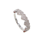 JULIETTE Paved Heart Ring | Silver