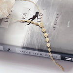 SULTRY Long Paved Teardrop Necklace | Gold