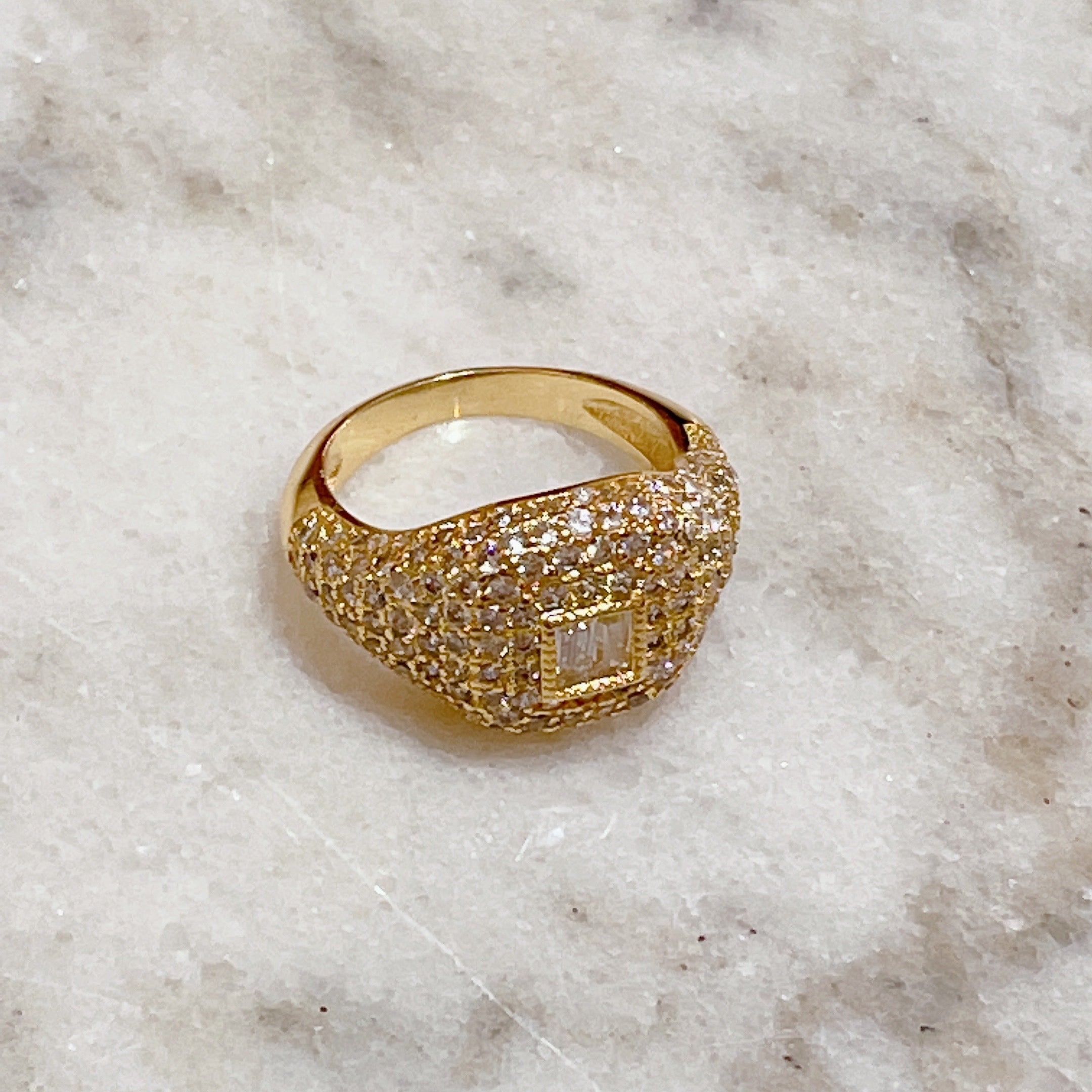 MOROCCAN Paved Dress Ring | Gold