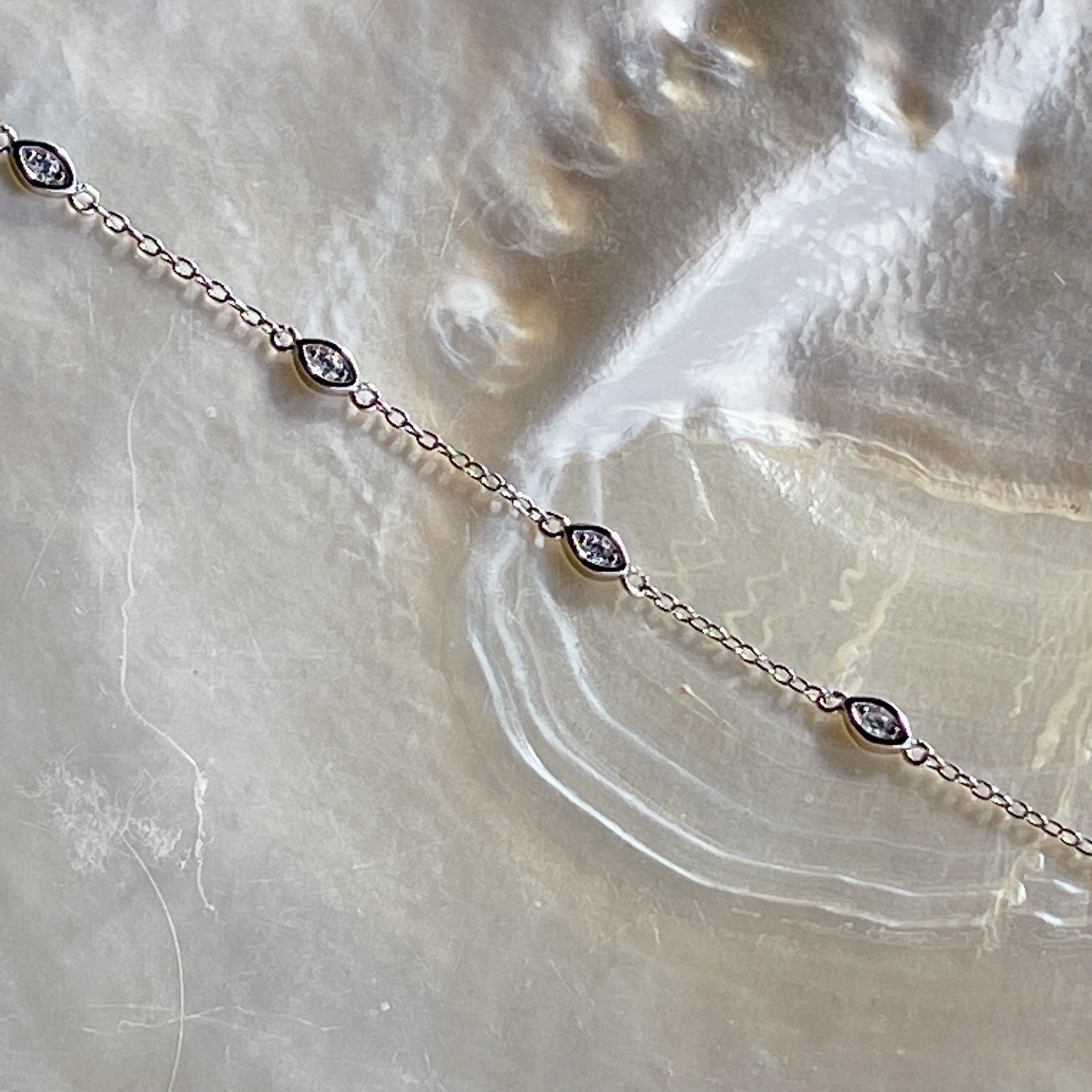 ATHENA Diamond Bracelet | Sterling Silver