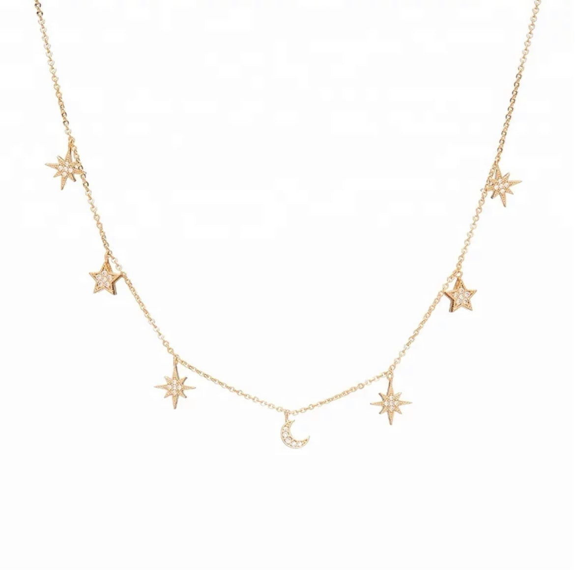 STELLAR STARBURST Diamond Necklace | Gold/Sterling Silver