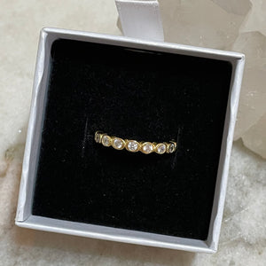 EVA CZ Diamond Eternity Ring | Gold
