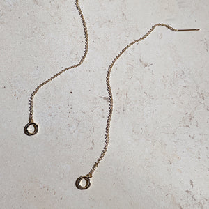 PRUE Minimal Threader Earrings | Gold