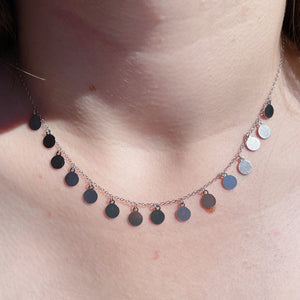 BOHO Coin Stacking Choker/Necklace | Sterling Silver