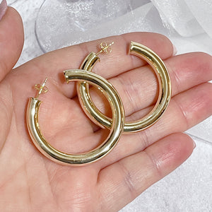 LOLA Chunky Large Hoops | Gold & Silver