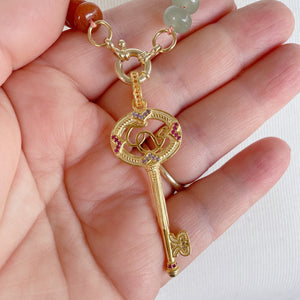 CZ INTRICATE KEY Charm | Gold *Luxe Collection