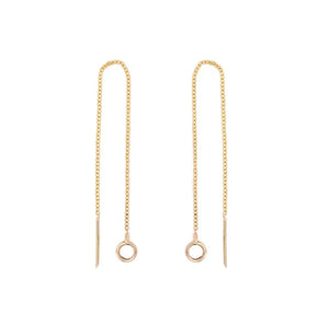 PRUE Minimal Threader Earrings | Gold