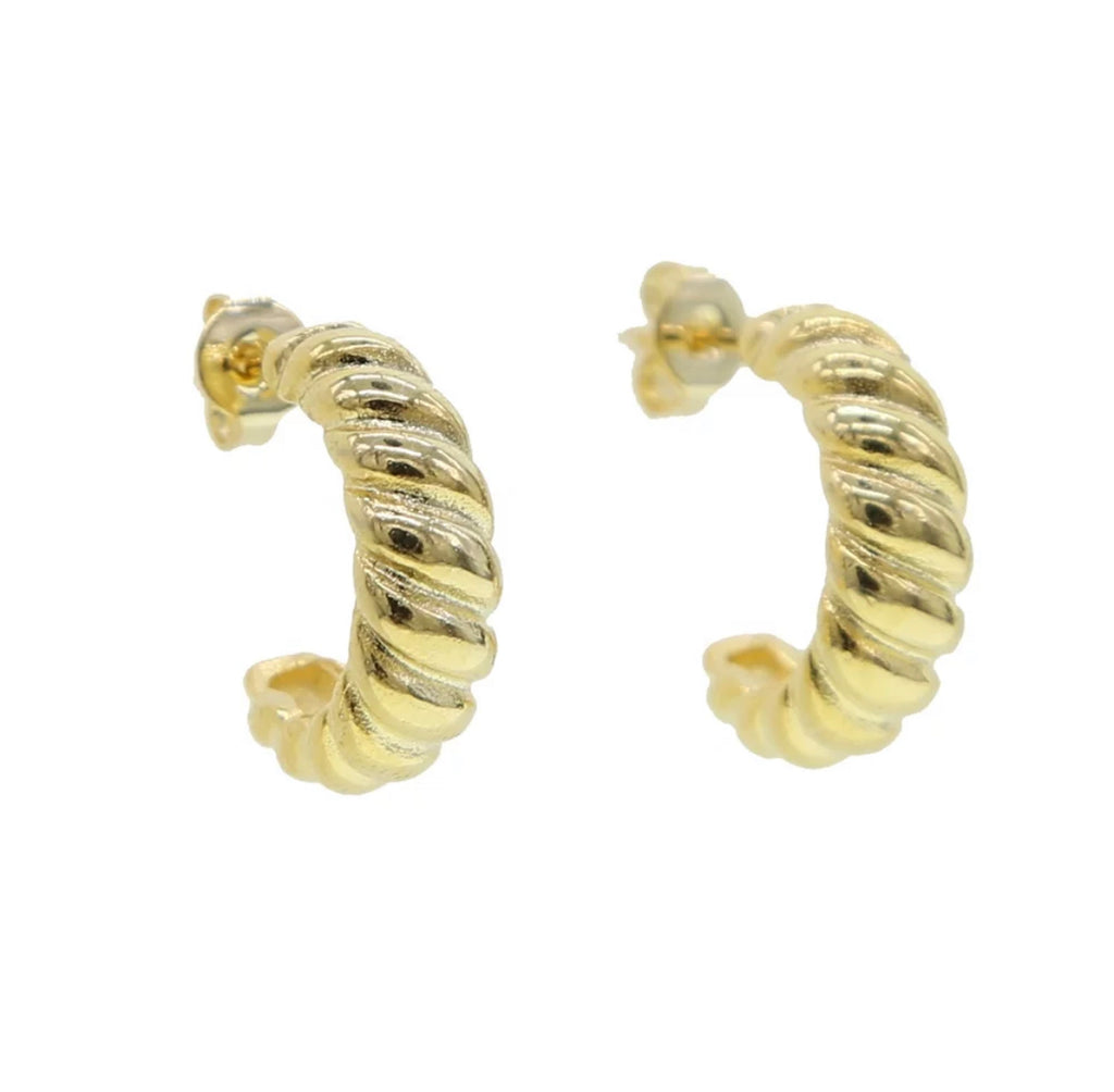 FLEUR Semi-Hoops | Gold