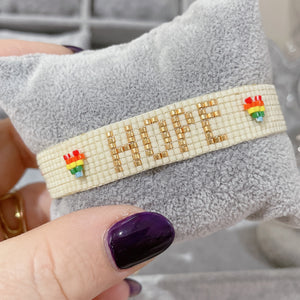 'NEW' HOPE Intention Miyuki Bead Bracelet
