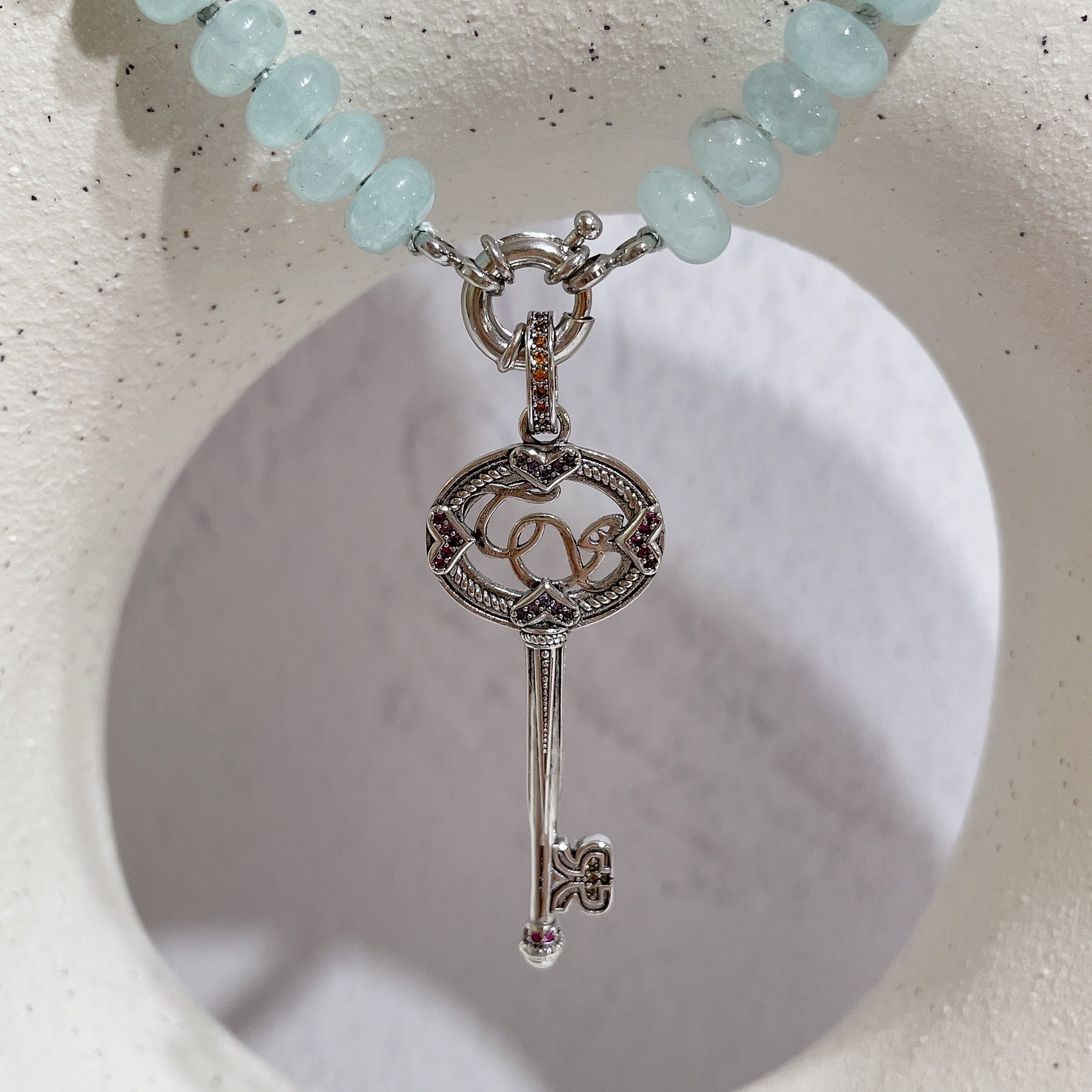 CZ INTRICATE KEY Charm | Silver *Luxe Collection