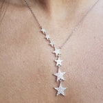 STARRY CLUSTER Encrusted Necklace | Gold