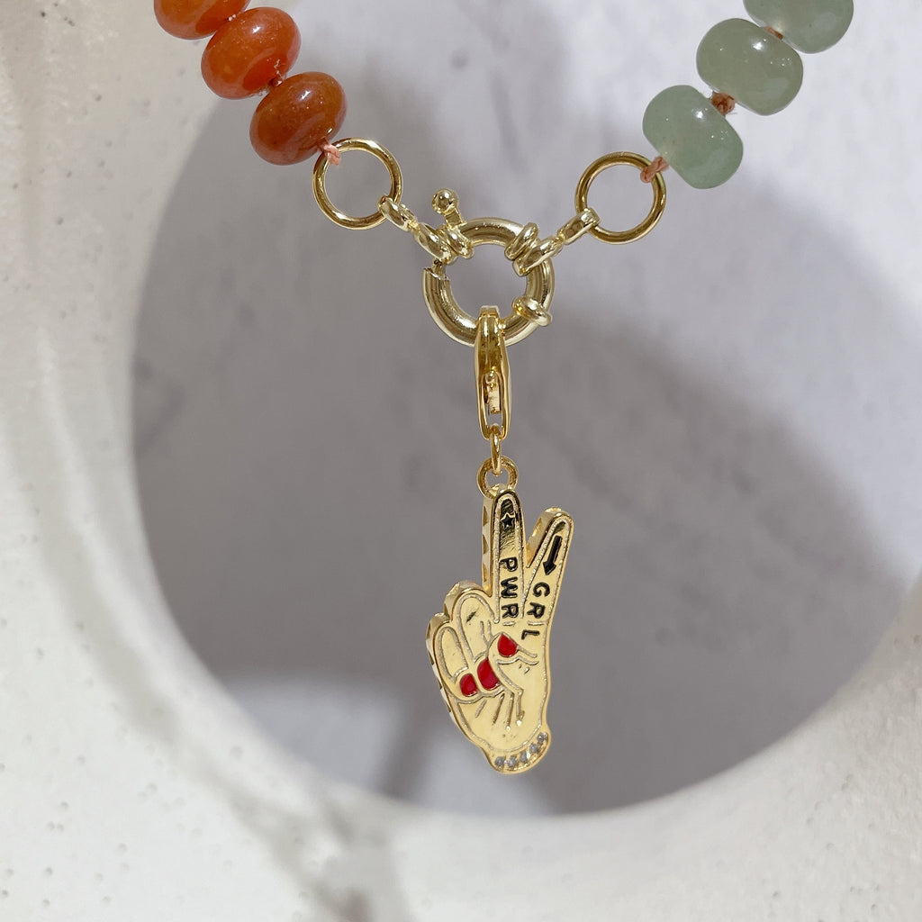 GIRL POWER Peace Charm | Gold *Luxe Collection