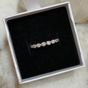 EVA CZ Diamond Eternity Ring | Silver