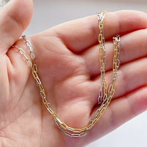 PAPERCLIP Chain | Gold/Silver