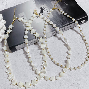 FUN Mother Of Pearl Bead Necklace