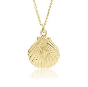 SCALLOP Shell Necklace | 14kt Gold