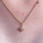 CHARMED Northern Star Encrusted Necklace | Gold